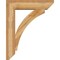 Ekena Millwork Thorton Slat Rough Sawn Bracket w/ Offset Brace, Western Red Cedar, 8"W x 32"D x 40"H BKT0806X32X40THR06RWR - alternate 2